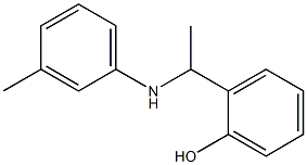 2-{1-[(3-methylphenyl)amino]ethyl}phenol Struktur