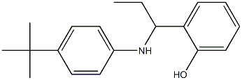2-{1-[(4-tert-butylphenyl)amino]propyl}phenol 结构式