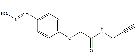 2-{4-[(1E)-N-hydroxyethanimidoyl]phenoxy}-N-prop-2-ynylacetamide