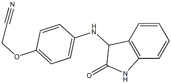 2-{4-[(2-oxo-2,3-dihydro-1H-indol-3-yl)amino]phenoxy}acetonitrile Structure