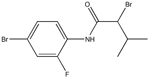 2-bromo-N-(4-bromo-2-fluorophenyl)-3-methylbutanamide Structure