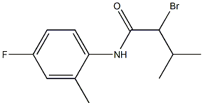 2-bromo-N-(4-fluoro-2-methylphenyl)-3-methylbutanamide Structure