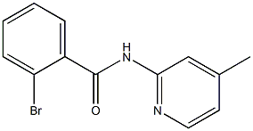 2-bromo-N-(4-methylpyridin-2-yl)benzamide Structure