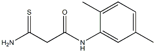 2-carbamothioyl-N-(2,5-dimethylphenyl)acetamide,,结构式
