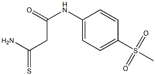 2-carbamothioyl-N-(4-methanesulfonylphenyl)acetamide 化学構造式