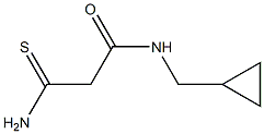 2-carbamothioyl-N-(cyclopropylmethyl)acetamide Struktur