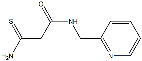 2-carbamothioyl-N-(pyridin-2-ylmethyl)acetamide 化学構造式
