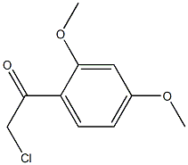 2-chloro-1-(2,4-dimethoxyphenyl)ethan-1-one,,结构式