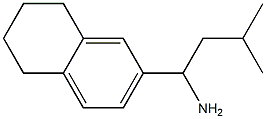 3-methyl-1-(5,6,7,8-tetrahydronaphthalen-2-yl)butan-1-amine Struktur