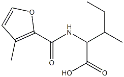 3-methyl-2-[(3-methyl-2-furoyl)amino]pentanoic acid Structure