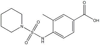 3-methyl-4-[(piperidine-1-sulfonyl)amino]benzoic acid Structure