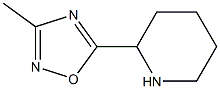 3-methyl-5-(piperidin-2-yl)-1,2,4-oxadiazole Structure
