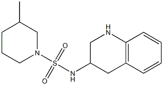 3-methyl-N-(1,2,3,4-tetrahydroquinolin-3-yl)piperidine-1-sulfonamide|