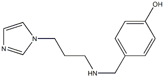 4-({[3-(1H-imidazol-1-yl)propyl]amino}methyl)phenol Structure