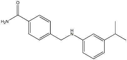 4-({[3-(propan-2-yl)phenyl]amino}methyl)benzamide