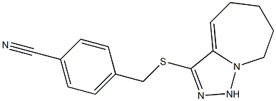 4-({5H,6H,7H,8H,9H-[1,2,4]triazolo[3,4-a]azepin-3-ylsulfanyl}methyl)benzonitrile|