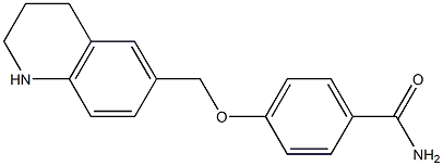 4-(1,2,3,4-tetrahydroquinolin-6-ylmethoxy)benzamide Struktur