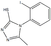 4-(2-iodophenyl)-5-methyl-4H-1,2,4-triazole-3-thiol Struktur
