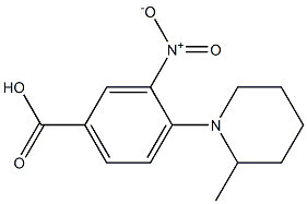  4-(2-methylpiperidin-1-yl)-3-nitrobenzoic acid