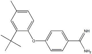 4-(2-tert-butyl-4-methylphenoxy)benzene-1-carboximidamide