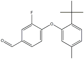 4-(2-tert-butyl-5-methylphenoxy)-3-fluorobenzaldehyde|