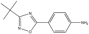 4-(3-tert-butyl-1,2,4-oxadiazol-5-yl)aniline Struktur