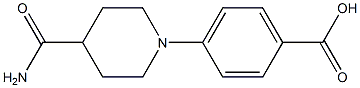4-(4-carbamoylpiperidin-1-yl)benzoic acid 化学構造式