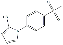 4-(4-methanesulfonylphenyl)-4H-1,2,4-triazole-3-thiol Struktur