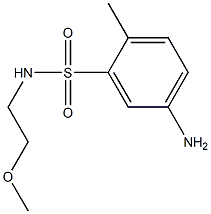 5-amino-N-(2-methoxyethyl)-2-methylbenzene-1-sulfonamide Structure