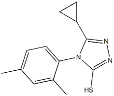 5-cyclopropyl-4-(2,4-dimethylphenyl)-4H-1,2,4-triazole-3-thiol Structure
