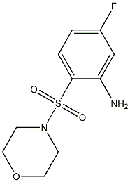5-fluoro-2-(morpholine-4-sulfonyl)aniline Structure