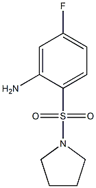 5-fluoro-2-(pyrrolidine-1-sulfonyl)aniline Struktur
