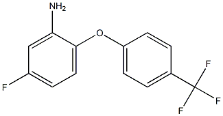5-fluoro-2-[4-(trifluoromethyl)phenoxy]aniline Structure