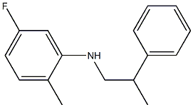 5-fluoro-2-methyl-N-(2-phenylpropyl)aniline Structure