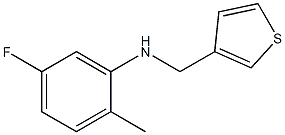 5-fluoro-2-methyl-N-(thiophen-3-ylmethyl)aniline Structure