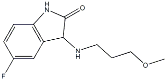 5-fluoro-3-[(3-methoxypropyl)amino]-2,3-dihydro-1H-indol-2-one Structure