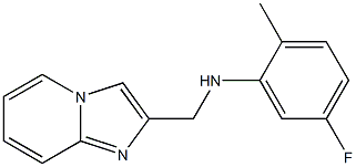 5-fluoro-N-{imidazo[1,2-a]pyridin-2-ylmethyl}-2-methylaniline Struktur