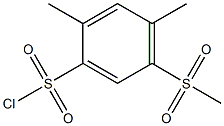 5-methanesulfonyl-2,4-dimethylbenzene-1-sulfonyl chloride Struktur