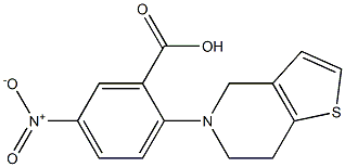 5-nitro-2-{4H,5H,6H,7H-thieno[3,2-c]pyridin-5-yl}benzoic acid Structure
