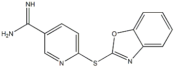 6-(1,3-benzoxazol-2-ylsulfanyl)pyridine-3-carboximidamide