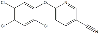 6-(2,4,5-trichlorophenoxy)pyridine-3-carbonitrile Structure