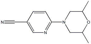6-(2,6-dimethylmorpholin-4-yl)nicotinonitrile Structure