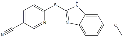 6-[(6-methoxy-1H-1,3-benzodiazol-2-yl)sulfanyl]pyridine-3-carbonitrile|