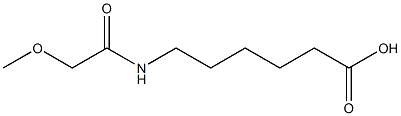 6-[(methoxyacetyl)amino]hexanoic acid Struktur