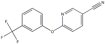 6-[3-(trifluoromethyl)phenoxy]pyridine-3-carbonitrile Structure