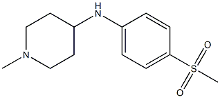 N-(4-methanesulfonylphenyl)-1-methylpiperidin-4-amine,,结构式
