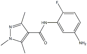 N-(5-amino-2-fluorophenyl)-1,3,5-trimethyl-1H-pyrazole-4-carboxamide