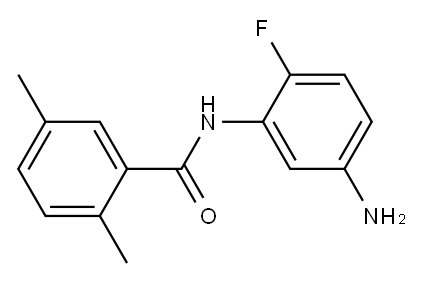 N-(5-amino-2-fluorophenyl)-2,5-dimethylbenzamide Struktur