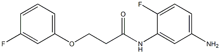 N-(5-amino-2-fluorophenyl)-3-(3-fluorophenoxy)propanamide