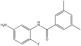 N-(5-amino-2-fluorophenyl)-3,5-dimethylbenzamide Struktur